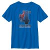 Boy’s Marvel Spider-Man Swinging 4th Birthday T-Shirt