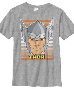 Boy’s Marvel Thor Cartoon Face T-Shirt