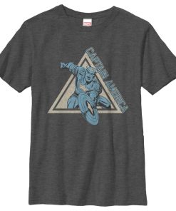 Boy’s Marvel Triangle Captain America T-Shirt