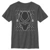 Boy’s Marvel Ugly Christmas Panther Mask T-Shirt