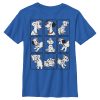 Boy’s One Hundred and One Dalmatians Dog Family In Squares T-Shirt