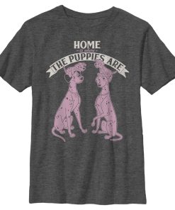 Boy’s One Hundred and One Dalmatians Home Is Where The Puppies Are T-Shirt