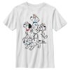 Boy’s One Hundred and One Dalmatians Rolly, Lucky and Siblings Ready To Play T-Shirt