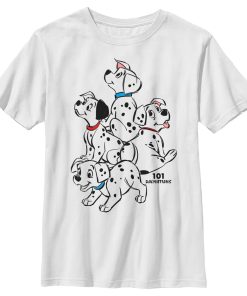 Boy’s One Hundred and One Dalmatians Rolly, Lucky and Siblings Ready To Play T-Shirt