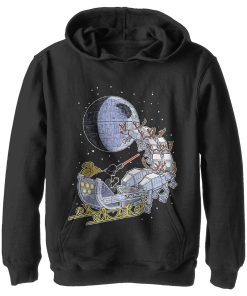 Boy’s Star Wars Darth Vader Starry Sleigh Pull Over Hoodie