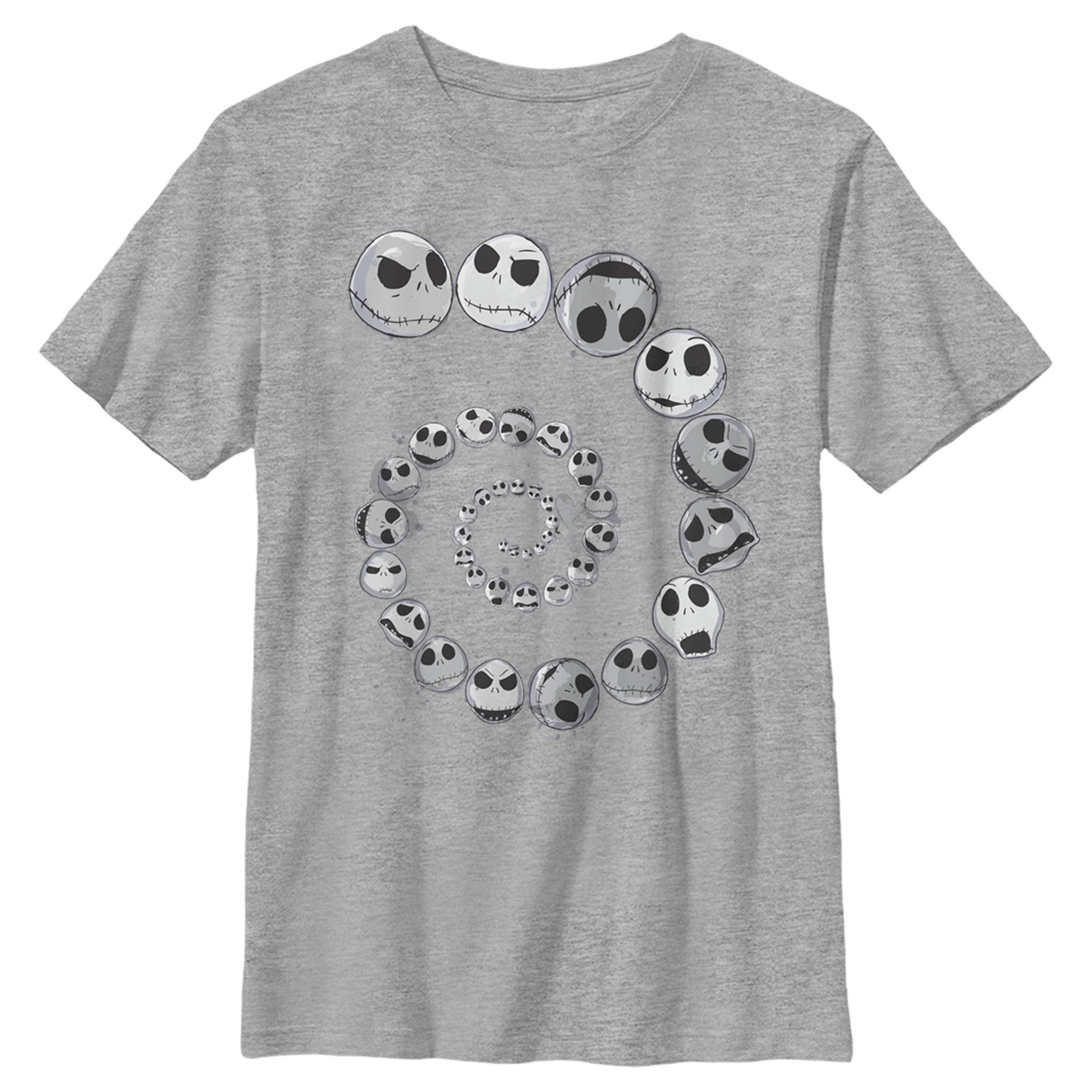 Boy's The Nightmare Before Christmas Spiral Facial Expressions and Moods Of Jack T-Shirt Boy's The Nightmare Before Christmas Spiral Facial Expressions and Moods Of Jack T-Shirt