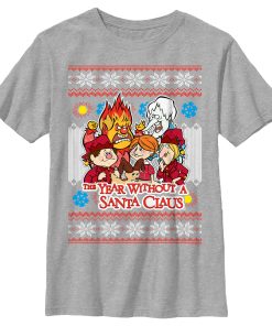 Boy’s The Year Without a Santa Claus Christmas Sweater T-Shirt