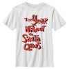 Boy’s The Year Without a Santa Claus Red Logo Stack T-Shirt