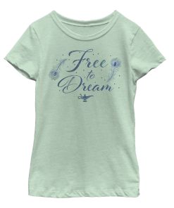 Girl’s Aladdin Free to Dream Feather T-Shirt