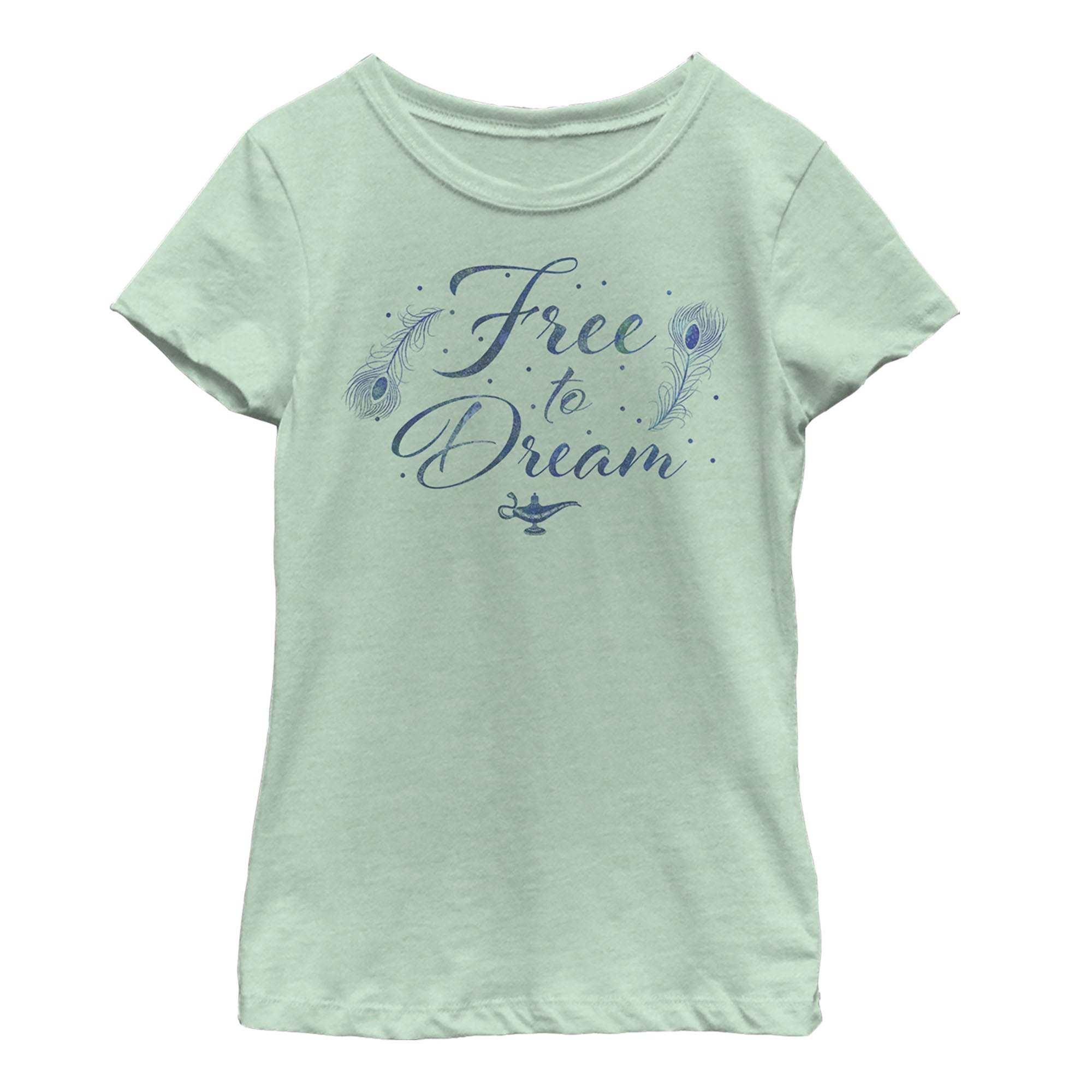Girl's Aladdin Free to Dream Feather T-Shirt Girl's Aladdin Free to Dream Feather T-Shirt
