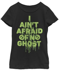 Girl’s Ghostbusters I Ain’t Afraid of No Ghost Streak T-Shirt