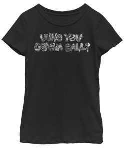 Girl’s Ghostbusters Who You Gonna Call Collage T-Shirt