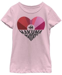 Girl’s Lion King Simba Hakuna Matata Heart T-Shirt