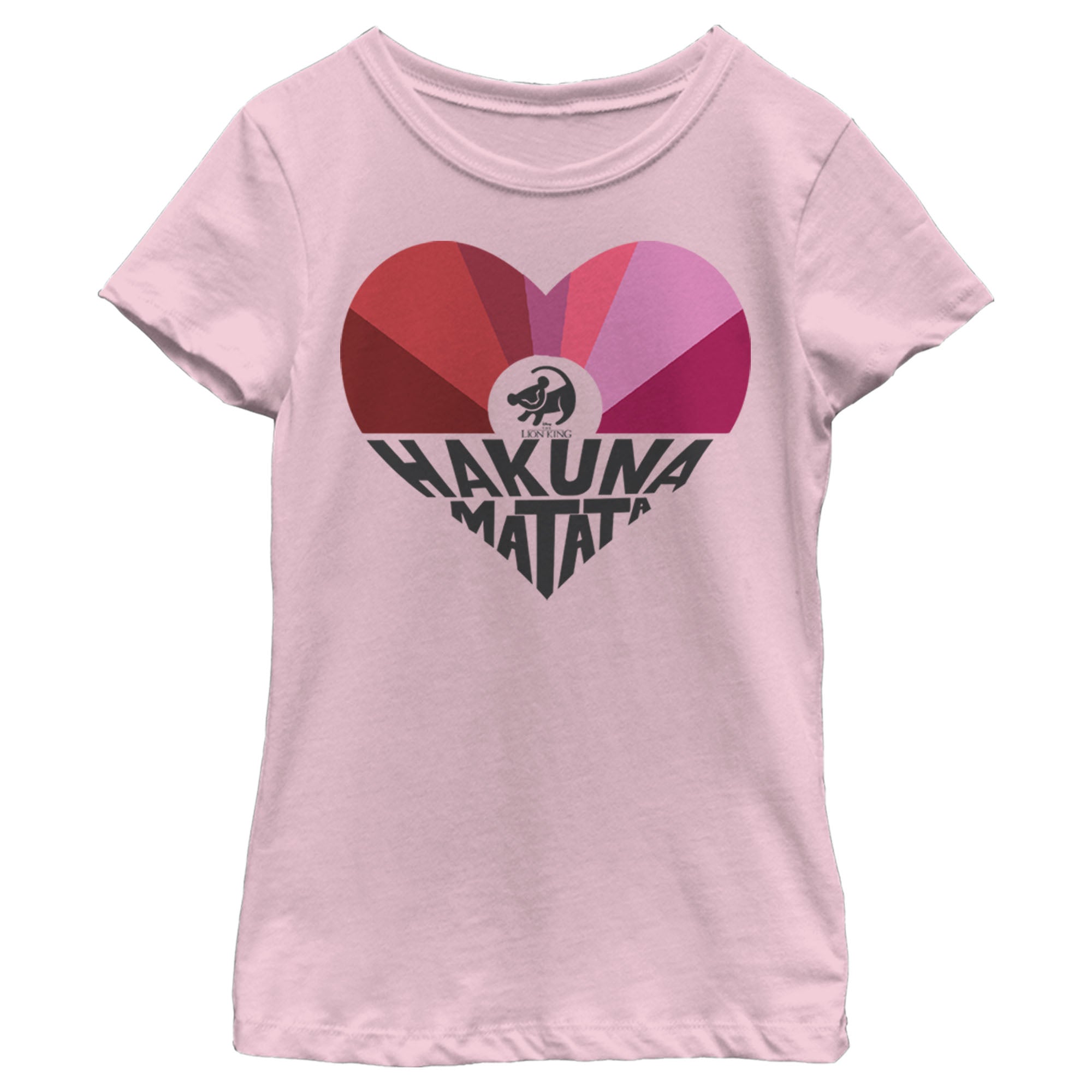 Girl's Lion King Simba Hakuna Matata Heart T-Shirt Girl's Lion King Simba Hakuna Matata Heart T-Shirt