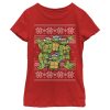 Girl’s Teenage Mutant Ninja Turtles Ugly Christmas Sweater T-Shirt