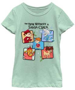 Girl’s The Year Without a Santa Claus Character Panel T-Shirt