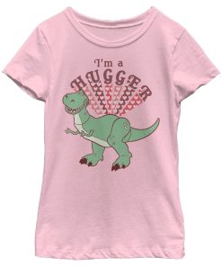 Girl’s Toy Story Rex I’m A Hugger Hearts T-Shirt