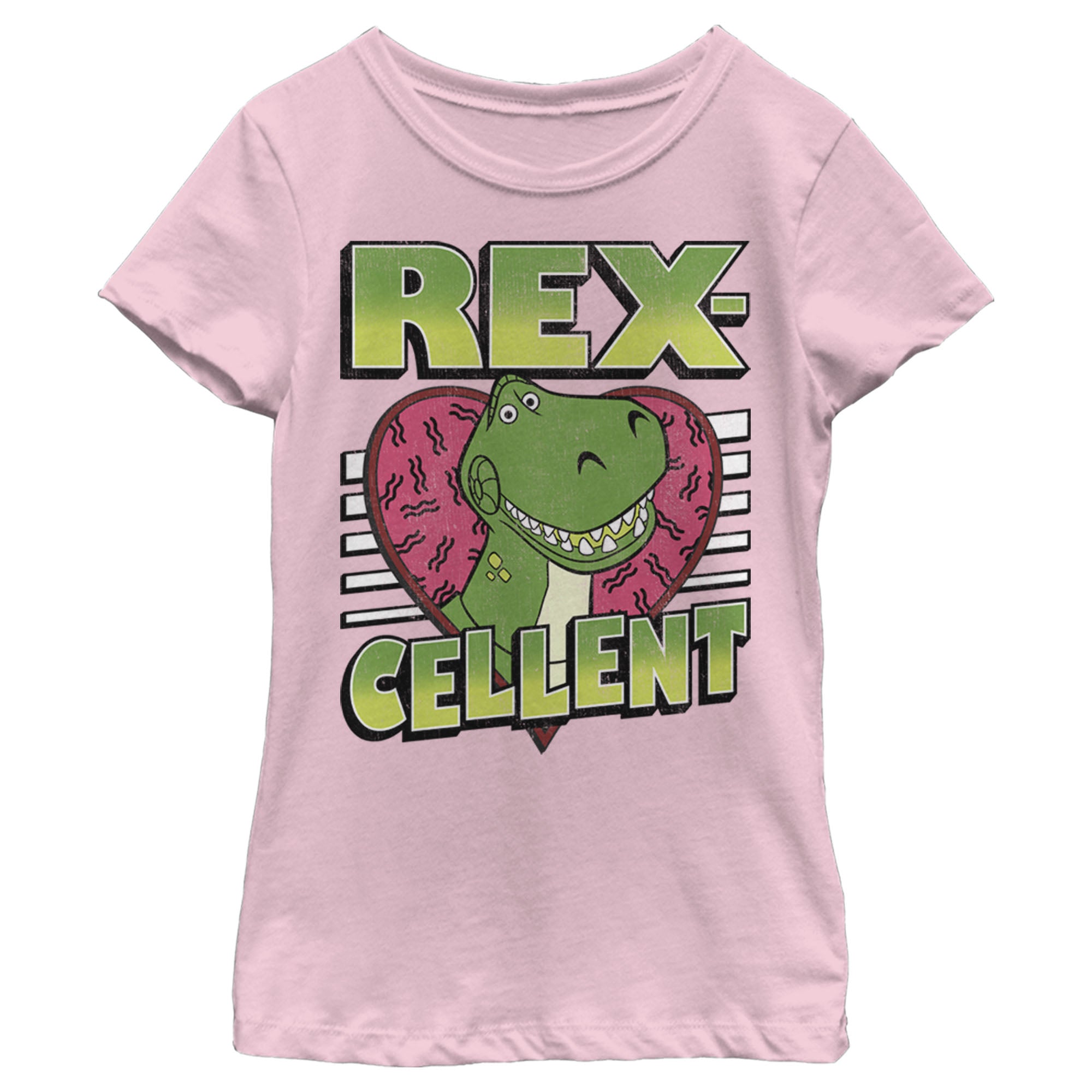 Girl's Toy Story Valentine Rex-Cellent T-Shirt Girl's Toy Story Valentine Rex-Cellent T-Shirt