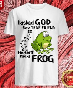 I Asked God For True Friend So He Sent Me A Frog Shirt