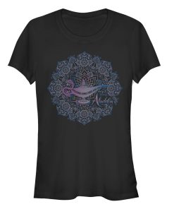 Junior’s Aladdin Magical Lamp Mandala Symbol T-Shirt