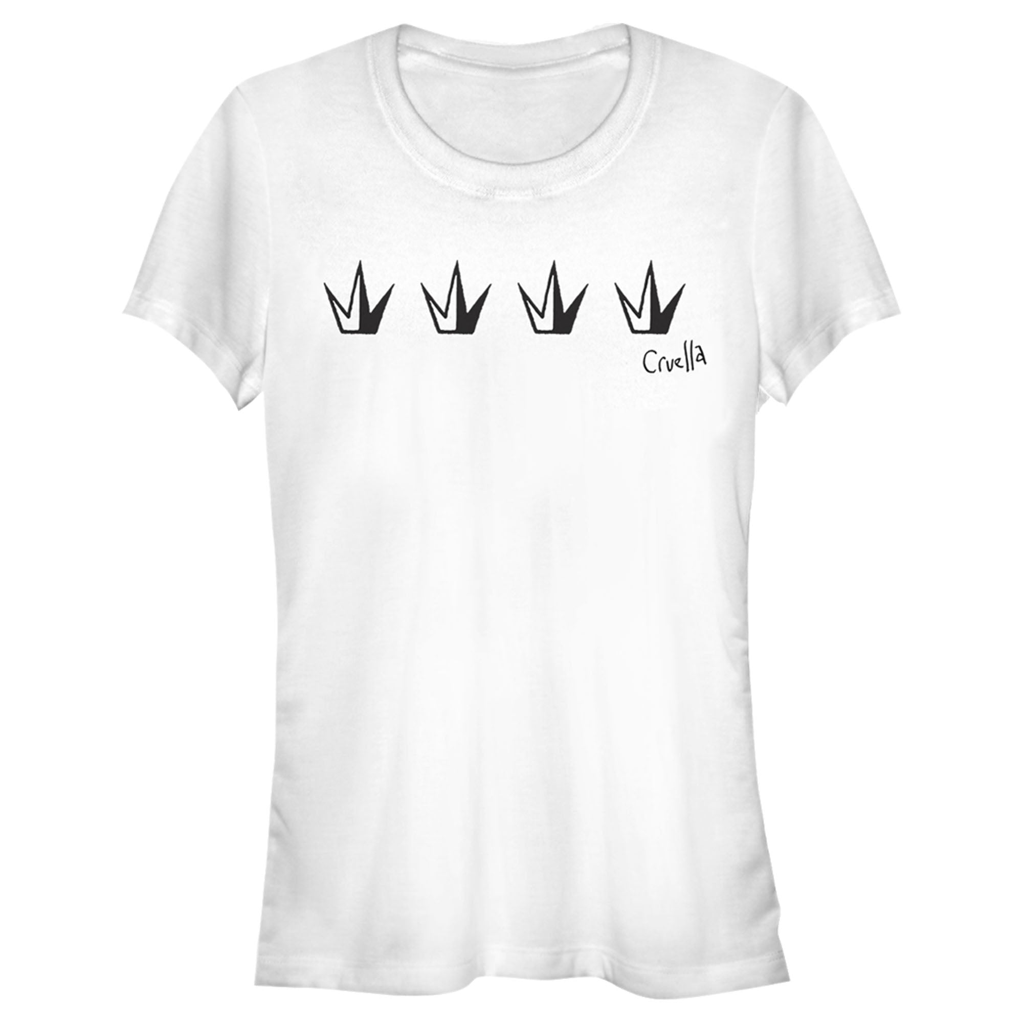 Junior's Cruella Crowns Logo T-Shirt Junior's Cruella Crowns Logo T-Shirt