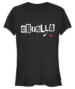 Junior’s Cruella Lipstick Logo T-Shirt