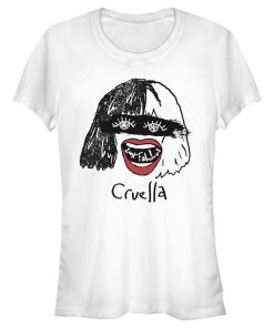 Junior’s Cruella Look Fabulous Drawing T-Shirt