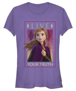 Junior’s Frozen 2 Live Your Truth Poster T-Shirt
