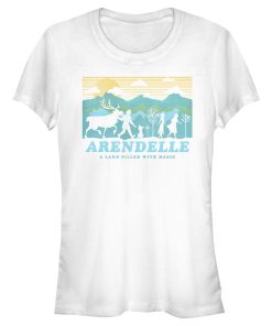 Junior’s Frozen 2 Magical Traveler Silhouette T-Shirt