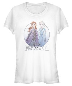Junior’s Frozen 2 Sister Circle Logo T-Shirt