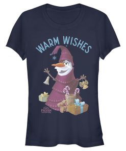 Junior’s Frozen Christmas Olaf Wishes T-Shirt
