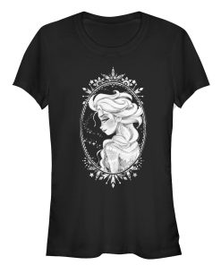 Junior’s Frozen Elsa Snow Queen Frame T-Shirt