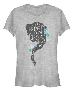 Junior’s Frozen Love Thaws Heart T-Shirt