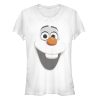 Junior’s Frozen Olaf Face T-Shirt