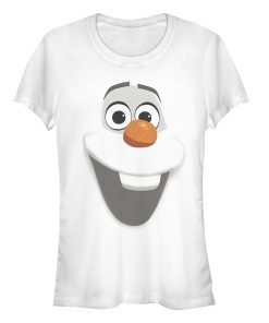 Junior’s Frozen Olaf Face T-Shirt