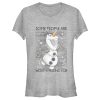 Junior’s Frozen Olaf Some People Are Worth Melting For T-Shirt