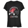 Junior’s Hercules Hades Valentine’s Day Status, ON FIRE! T-Shirt