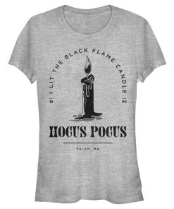 Junior’s Hocus Pocus I Lit Flame Candle T-Shirt