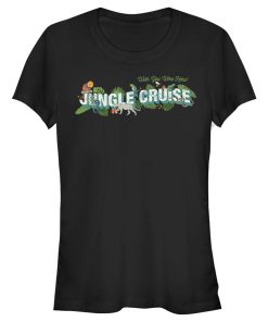 Junior’s Jungle Cruise Wish You Were Here Postcard Logo T-Shirt