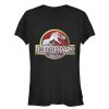 Junior’s Jurassic Park Chrome Logo T-Shirt