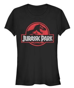 Junior’s Jurassic Park Circle Logo T-Shirt