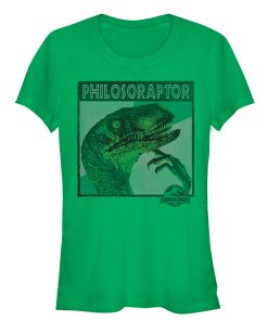 Junior’s Jurassic Park Deep Thinker Philosoraptor T-Shirt