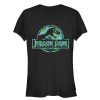 Junior’s Jurassic Park Floral T Rex Logo T-Shirt