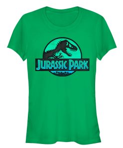 Junior’s Jurassic Park Ocean Ripple Logo T-Shirt