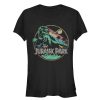 Junior’s Jurassic Park Rainbow Emblem T-Shirt