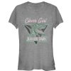 Junior’s Jurassic Park Retro Clever Girl Triangle T-Shirt