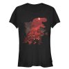 Junior’s Jurassic Park T.Rex, Velociraptor Invite You To Visit Beautiful Landscape T-Shirt