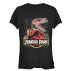 Junior’s Jurassic Park Velociraptor Hooked On Logo T-Shirt