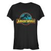 Junior’s Jurassic World Color Outline Logo T-Shirt