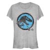Junior’s Jurassic World Cracked T. Rex Logo T-Shirt